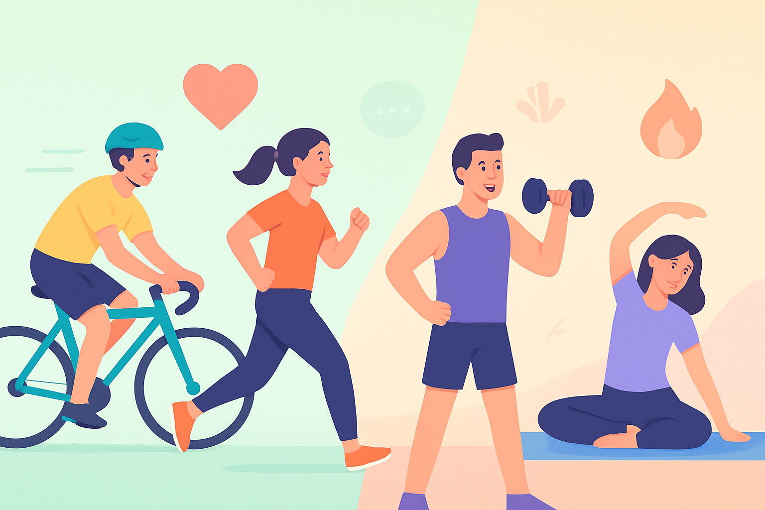 How Biking Compares to Other Workouts