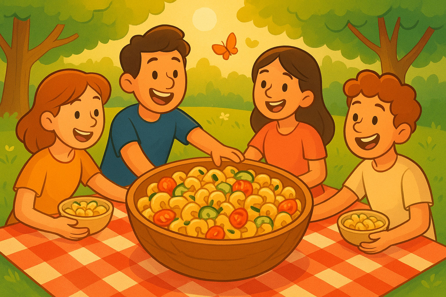 Vegetarian Macaroni with Tomato and Herbs